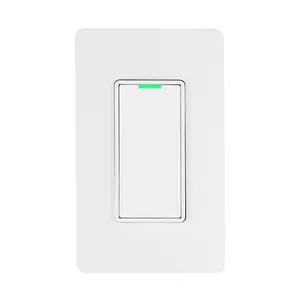 Interruptor de pared para automatización del hogar, luces eléctricas con control de voz, wifi, estándar tuya smart 1/2/3 Gang, alexa, google us, esp8266