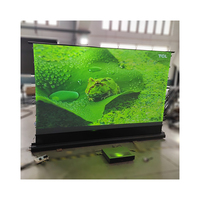 Écran de projection TV laser OEM 100-120 "Écran de projection PET UST ALR motorisé pour projecteur ultra court