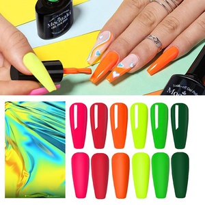 MOCMAKI Pegamento Fluorescente <span class=keywords><strong>para</strong></span> Uñas, Set de 6 Tonos Neón, Colores Caramelo, Tendencia Verano 2026, Gel de Uñas Luminoso Popular en Internet - Product Image 4