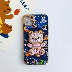 Coque de téléphone astronaute à paillettes brillantes pour Samsung S20 <span class=keywords><strong>FE</strong></span> <span class=keywords><strong>S21</strong></span> Plus S22 Ultra Note 20 S23 S24 housse de support de placage - Product Image 5