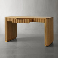 Bureau d'ordinateur rectangulaire en bois massif de style français MYHOME, durable, pour le bureau du responsable, le salon, taille personnalisable