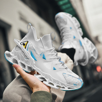Sepatu Lari Blade Pria Berkualitas Tinggi, Bernapas, Fashionable, Kasual, Olahraga, Sneakers untuk Jalan Kaki, Musim Dingin, Semi, Gugur, Penambah Tinggi