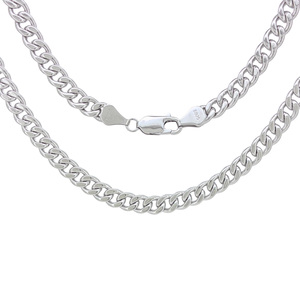 HIP HOP 3/4/5/6/7mm S925 gümüş zincirler mücevherat toptan küba bağlantı zinciri küba kolye adam kadınlar için - Product Image 5