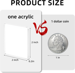 Wholesale Clear Fridge Magnet Clear Printing <b>Square</b> Durable <b>Frame</b> <b>Picture</b> Holder Acrylic Fridge Magnet for Promotion Gift - Product Image 5