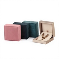 Boîte à broches carrée en cuir PU personnalisée, boîte de rangement pour badges et médailles, emballage de bijoux, boîte à badges, vente en gros