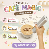 Nuova Mini Stampante Alimentare Automatica Portatile con Inchiostro Commestibile XP600, Penna a Getto d'Inchiostro Portatile per Stampa Personalizzata Fai-da-te su Pane, Caffè, Frutta, Biscotti - 1 Anno di Garanzia