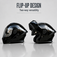 Casque intégral modulaire rabattable avec Bluetooth intégré, casque unisexe pour moto électrique, moto de rue