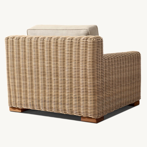 Mobili da esterno in vimini sedia in <span class=keywords><strong>Rattan</strong></span> sedia con cuscino per portico balcone e giardino - Product Image 3