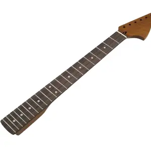 24 Inch Big Head Neck 22 Frets Roasted Maple Rosewood Fingerboard MNeck 24" Electric Guitar Neck