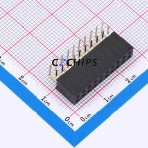 HX PM2.54-2x10P WC Pin Socket Bent Lead Through Hole,P=2.54mm Connector 2x10P 2.54mm 2.54mm Square Hole - Product Image 1