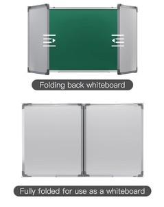 <span class=keywords><strong>Pizarra</strong></span> Magnética Verde Plegable de Tres Paneles HJ, Modelo de <span class=keywords><strong>Pizarra</strong></span> Portátil de Tres Paneles Plegables-08 para Aula y Oficina - Product Image 6