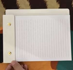 Custom Leather PU Gold Foil Personalised <strong>Refillable</strong> Notepad Undated Planner Writing <strong>Pad</strong> With a Pen - Product Image 6