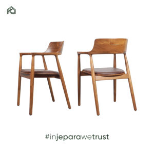 Disfrute de un Asiento Refinado con la Moderna Silla Hiro, Fabricada en Madera de Teca con Cojines Tapizados para Comodidad Diaria en la Sala de Estar del Hotel - Product Image 3