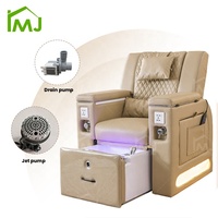 Table de Manucure Électrique et Massage, Fauteuil de Luxe pour Salon de Pédicure et Spa Ongles