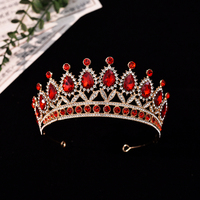 Super pur fait à la main mariée couronne activités de fête tête de couronne avec la mode goutte d'eau diamant princesse chapeaux en gros