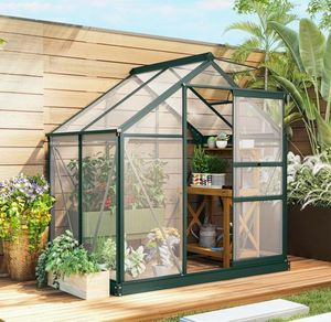 <strong>6</strong> <strong>X</strong> <strong>4</strong> <strong>Greenhouse</strong> for Outdoors <strong>Greenhouse</strong> with Rain Gutter and Roof Vent - Product Image 1