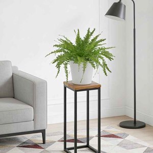 Soporte Moderno para <span class=keywords><strong>Plantas</strong></span> Altas, Estante Cuadrado de Metal y Madera para Macetas, para Interiores y Exteriores, para Sala de Estar, Balcón, Jardín, Mueble de Exhibición para el Hogar - Product Image 4