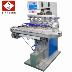 Semi-automatic six color rotary pad printing machine - Product Image 1