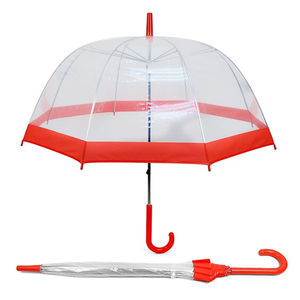 ร่มใสทรงโดมแบบเปิดด้วยมือขนาด23 "* 8ซี่โครงติดแบบอัตโนมัติผลิตเร็ว - Product Image 4