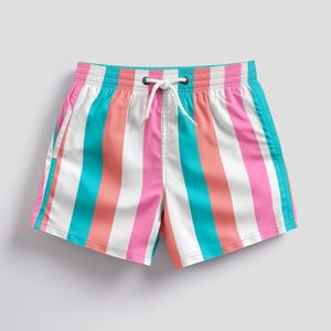 Shorts de plage vintage brodés pour hommes, style streetwear, avec poches, vente en gros, pour le fitness - Product Image 2