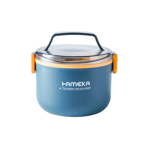 Boîte à lunch isotherme à double compartiment en acier inoxydable 304 avec couvercle pour étudiants, type <span class=keywords><strong>bento</strong></span> - Product Image 5