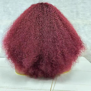 วิกผมหยิกฟู Letsfly Afro แบบเต็มศีรษะ 13x4 Lace Frontal ผมแท้ 100% สี 4/27 #   วิกผมบราซิล 99j แบบยาคิ 18 นิ้ว จัดส่งเร็ว ขายส่ง - Product Image 5