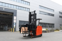 Chariot élévateur électrique à trois voies pour allées étroites, 1 tonne, 1,5 tonne, 1,6 tonne, 1600 kg, 2000 kg, moteur AC, batterie au plomb-acide, vente chaude