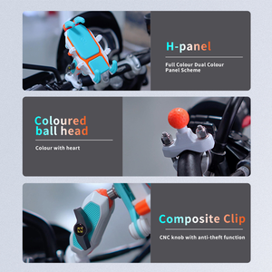 SMNU, nuevo diseño, antivibración, inalámbrico, carga rápida, sujeción automática, soporte para <span class=keywords><strong>teléfono</strong></span> móvil para motocicleta - Product Image 4