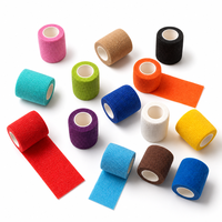 Bandage élastique auto-adhésif multicolore flexible pour le soutien des blessures et les soins des plaies d'animaux