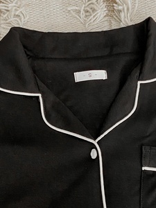 Conjuntos de <span class=keywords><strong>pijama</strong></span> de algodón para mujer, nuevo diseño de lujo, <span class=keywords><strong>pijama</strong></span> de algodón suave y acogedor, ropa de dormir para mujer, <span class=keywords><strong>pijama</strong></span> de algodón <span class=keywords><strong>Pima</strong></span> negro de 2 piezas - Product Image 4