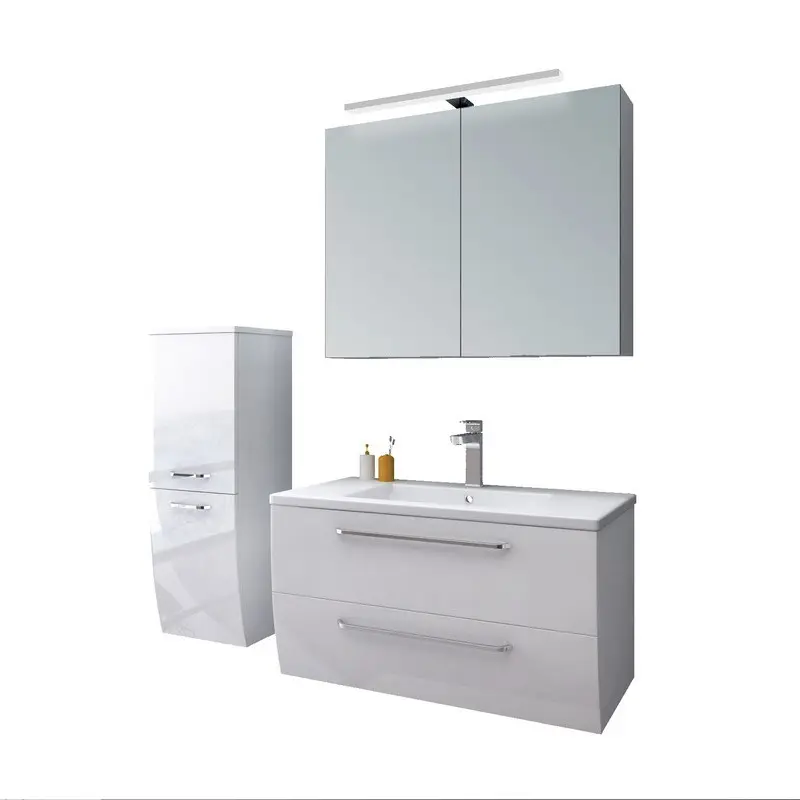 36 "baño vanidades combo inodoro vanidad combo espejo gabinete montado en la pared
