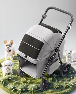 Poussette pliable pour animaux de compagnie JXB, <span class=keywords><strong>prix</strong></span> d'usine, pliage en un clic, grande capacité, transporteur pour <span class=keywords><strong>chien</strong></span> d'extérieur - Product Image 4