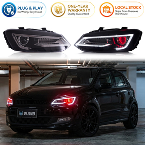 Faro Anteriore VLAND Aftermarket LED per VW <span class=keywords><strong>Golf</strong></span> Polo MK5 6R 6C GTI <span class=keywords><strong>TSI</strong></span> 2009 2010 2011 2012 2013 2014 2015 2016 2017 - Product Image 1
