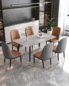 Tavolo da pranzo in marmo di lusso moderno, - Product Image 1