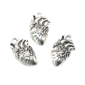 Coeur humain orgue breloques Science médecine anatomique porte-clés pendentif biologie bijoux trouver bricolage breloques pour la fabrication de bijoux - Product Image 5