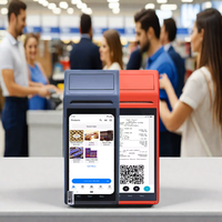 Fabricante de sistemas portátiles inteligentes con pantalla táctil de 5,5 pulgadas con software Android caja registradora de mano Pos
