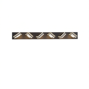 โคมไฟติดผนังแบบหรี่แสงได้ 6 ดวง รุ่นโมเดิร์น วัสดุเหล็กเคลือบด้านและอะคริลิค สำหรับห้องน้ำ แสงวอร์มไวท์ 3500K - Product Image 1