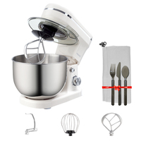 Robot pâtissier électrique 5L 6 vitesses pour cuisine domestique, idéal pour pain, gâteaux et préparations culinaires en boulangerie