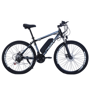 Bicicleta Eléctrica de Litio de 26 Pulgadas y 48V con el <span class=keywords><strong>Mejor</strong></span> Diseño, Motor de 350W, Aleación de Aluminio, Híbrida, 7 Velocidades, Suspensión Delantera, Portaequipajes Trasero, 150KG - Product Image 4