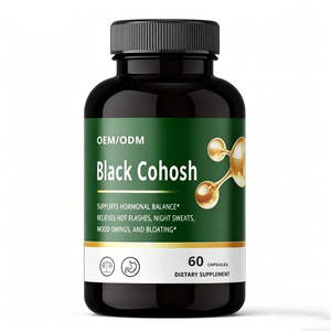 Cápsulas de Cohosh Negro de Marca Privada, Suplemento Herbal para el Equilibrio Hormonal Femenino, Alivio de la <span class=keywords><strong>Menopausia</strong></span> y los Brotes de Calor, Suministro de Fábrica - Product Image 1