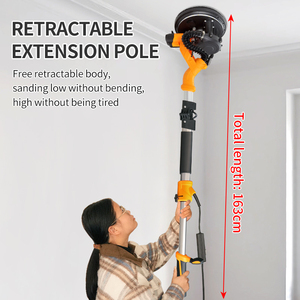 Lijadora Eléctrica de Pared 220V Herramientas de Lijado para Masilla de Pared con Mango Grande Plegable y Luz en Venta - Product Image 6