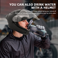 Casque d'écoute sans fil certifié DOT Fashion Impact Resistance Racing ABS Modular Motorcycle Helmet