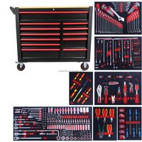 Armoire à outils combinée multi-tiroirs pour réparation automobile, grande capacité, avec outils, OEM d'usine