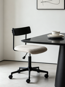 <span class=keywords><strong>Chaise</strong></span> <span class=keywords><strong>de</strong></span> <span class=keywords><strong>bureau</strong></span> <span class=keywords><strong>vintage</strong></span> à hauteur réglable, <span class=keywords><strong>chaise</strong></span> pivotante, <span class=keywords><strong>chaise</strong></span> d'ordinateur compacte pour la maison avec <span class=keywords><strong>roulettes</strong></span> universelles - Product Image 4