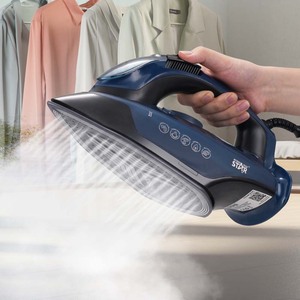 Plancha Eléctrica Multifuncional WINNINGSTAR 2200W con Vapor en Seco y Suela de Cerámica (Negra, con Cable/Sin Cable) (Para Uso Doméstico y Comercial) - Product Image 2