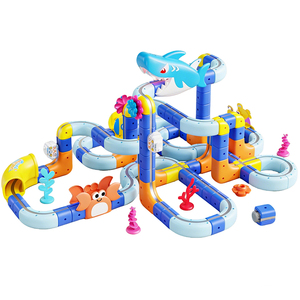 Juguetes <span class=keywords><strong>de</strong></span> <span class=keywords><strong>Pista</strong></span> Magnética <span class=keywords><strong>de</strong></span> Tiburón, Bloques <span class=keywords><strong>de</strong></span> Construcción Magnéticos, Juguete Educativo <span class=keywords><strong>de</strong></span> <span class=keywords><strong>Pista</strong></span> Antigravedad para Niños - Product Image 6