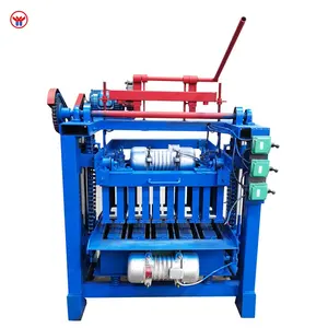 4-35 model small type trolley free fixed cement block maker machinery sale on activity big discount