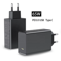 Cargadores de Pared Rápidos Multifunción HNT OEM GaN 65W PD3.0 Tipo C para Laptop y Teléfono Móvil con Certificación UK/EU/US/AU