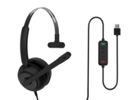 Casque filaire avec micro à perche pour centre d'appels, service client, microphone à réduction de bruit, contrôle du volume réglable