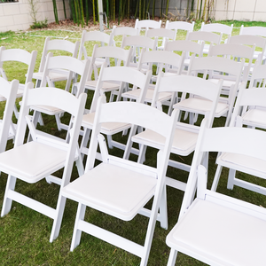 <span class=keywords><strong>Sedie</strong></span> <span class=keywords><strong>Pieghevoli</strong></span> da Esterno Wimbledon in Resina Plastica Imbottite Colori Bianco e Nero <span class=keywords><strong>per</strong></span> Matrimoni Banchetti ed Eventi - Product Image 5